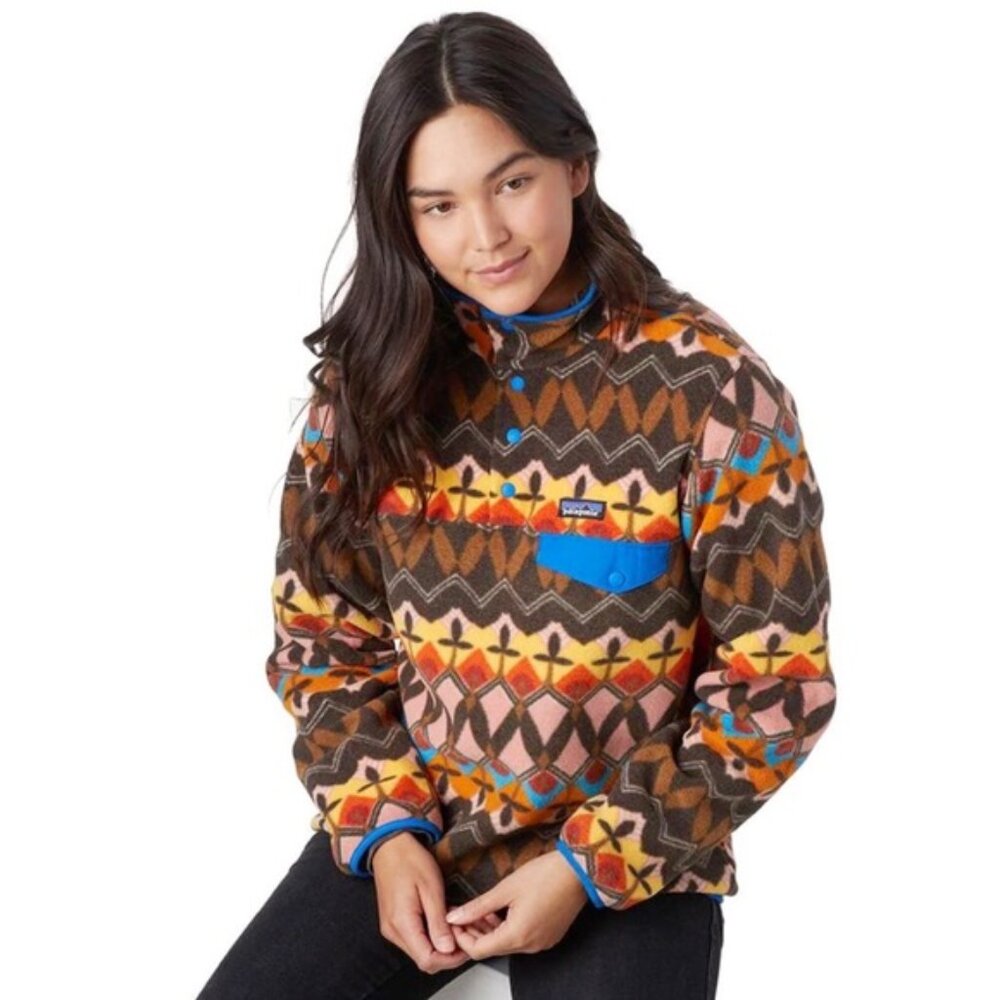 NWOT🔥 Patagonia Synchilla Fleece Snap-T Anthos Pink Women’s L - Picture 17 of 17